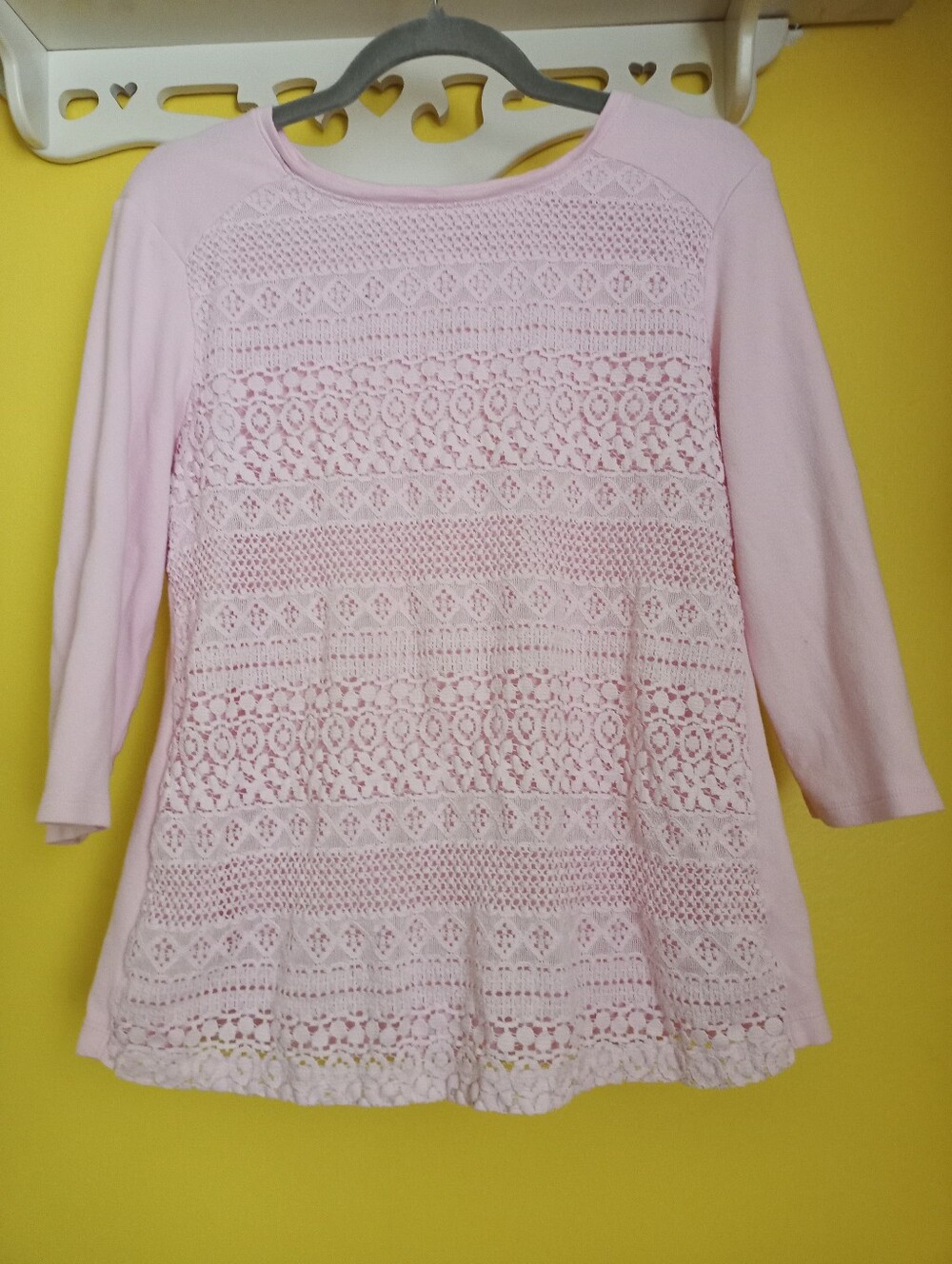 Medium Pink Lacy Croft & Barrow Top